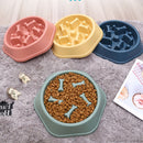 Anti Choke Rotary Puppy Dishes Dog Food Bowls Pet Slow Feeder Water Drinking