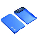 Ultra Thin 2.5in USB3.0 SATA SSD HDD Hard Drive Case Aluminum Box (Blue)