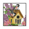 Partial Cross Stitch Birds House Embroidery Cotton Thread DIY Needleworks