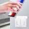 Phone Wall Mounted Holder with Plug Charging Sundries Organizer Box (White)