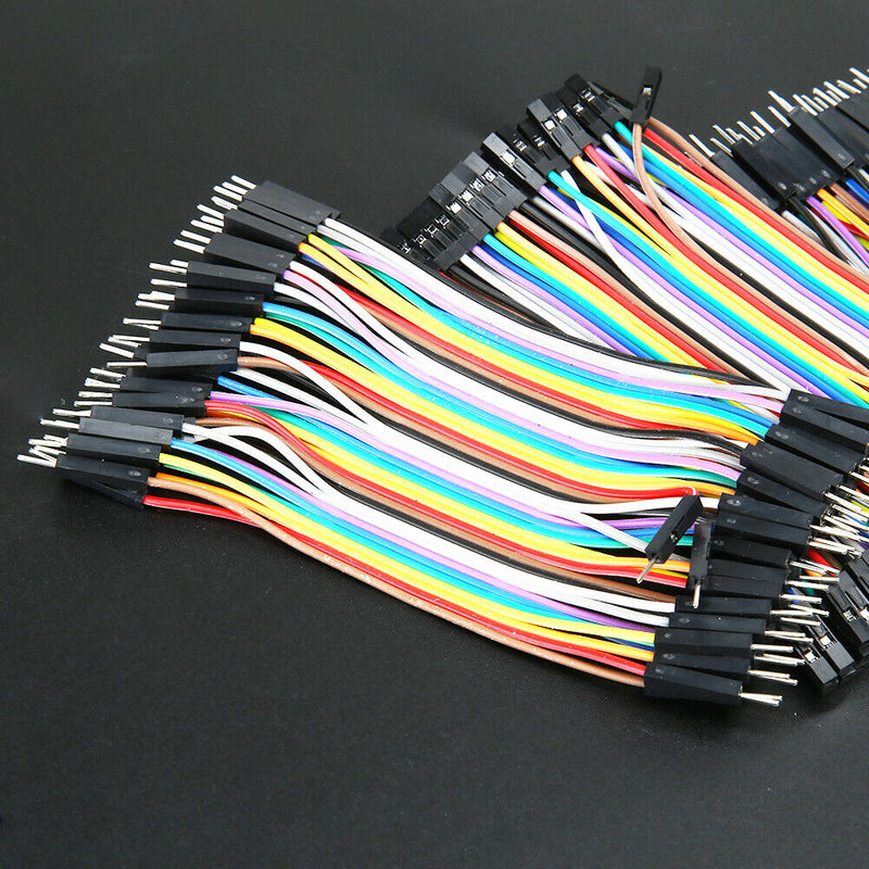 120pcs  Color Ribbon Line Breadboard Dupont Cable Jump 10cm Jumper Wire Newly