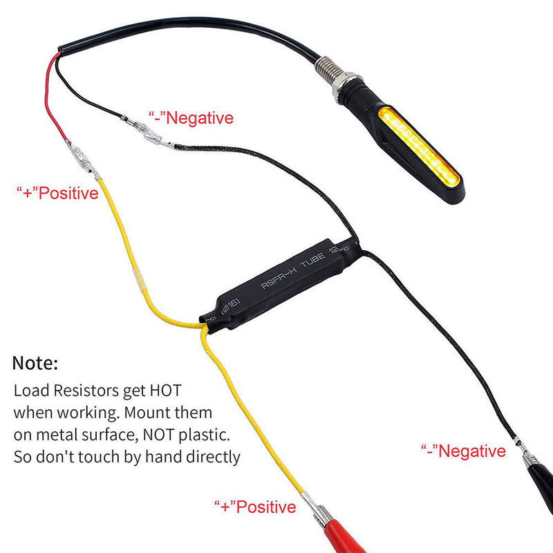 1 Pair Motorcycle Indicator Turn Signal Decoder LED Light Load Resistor Flasher