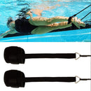 2pcs Adjustable Swimming Ankle Straps Resistance Band Training Elastic Rope