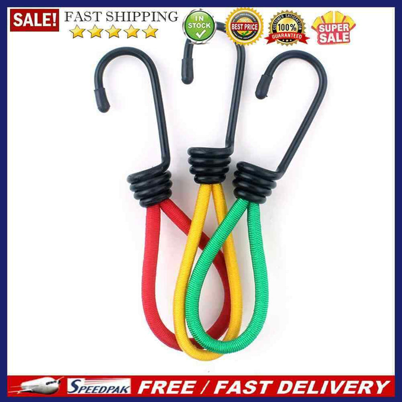 3pcs Camping Tent Elastic Rope Buckle High Elasticity Fixed Bundle Straps H