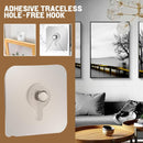 Adhesive Wall Hooks Damage-Free Self Adhesive Hooks for Bathroom Kitchen Wall_