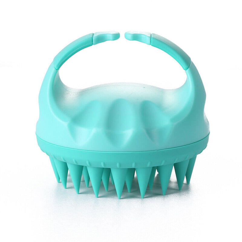 Silicone Hair Washing Comb Scalp Head Massager Hair Cleaning Tool (Green) Newly