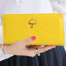 Ladies Wallet Long Purse 12 Cards Holder Protector Yellow