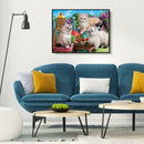 Playing Kitten 5D DIY Diamond Painting Kits Full Square Drill Wall Decor Crafts