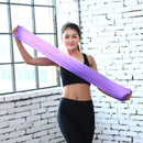 Elastic Yoga Stretch Strap Strength Training Resistance Band (Purple 1.5m) Newly