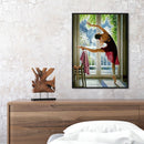 Dancing Girl Oil Paint by Numbers Hand Painted Frameless Picture Home Ornament