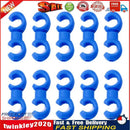 10pcs Bicycle Brake Gear Cable S Style Clips Hose Guide Line Hook (Blue) Newly