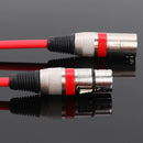 5.9ft DMX Stage DJ Cable  XLR 3Pin Male to Female Connector Wire (Red) Newly