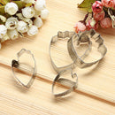 4pcs/set Peony Flower Petal Fondant Mold Cozinha Cookie Cutter Cake Tools Newly