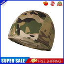 Quick Drying Cycling Helmet Liner Cap Breathable Beanie Hat (Green Camo)