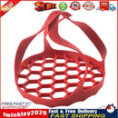 Portable Silicone Food Sling Steamer Multifunction Egg Steamer Rack (Red) Newly