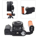 1x Side Wooden Handle, Left L Plate Quick Change Plate Accessory For Camera