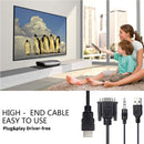 VGA to HDMI-Compatible+3.5 Audio Jack+USB Adapter PC HDTV Video Converter Cable