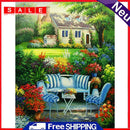 DIY Garden Mosaic Picture Kits Round Diamond Painting for Home Wall Decor Gift