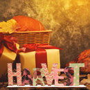 Pumpkin Letter Wooden Signs for Harvest Thanksgiving Decoration Table Ornam