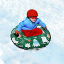Heavy Duty Snow Tube Sled 46inch Snow Sleds Big Inflatable Ski Circle