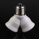 Screw E27LED Base Light Lamp Bulb Socket 1 to 2 Splitter F6U7 Adapters J8R4