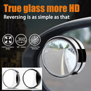 2pcs Round Car HD Wide Angle Auto Rear View Auxiliary Blind Spot Mirror Newly