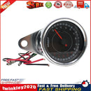 12V Motorcycle Tachometer Blue LED Backlit Analog RPM Gauge REV Counter Newly