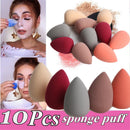 MAANGE 10Pcs Makeup Foundation Sponge Drop Shape Super Soft Mini Cosmetic puff
