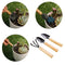 Wooden Handle Mini Shovel Household Three-piece Set S2W5