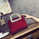2pcs Women Crossbody Handbag PU Tote Shoulder Composite Bags Set(Red)