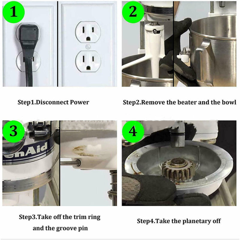 Mixer 4162897 Gear Turbine W10112253 Blender for Kitchenaid 5K45SS 5K5SS 5KPM5