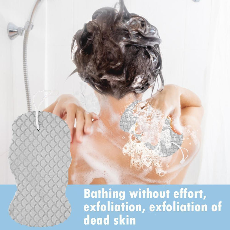 4 Pack Super Soft Exfoliating Bath Sponge, Body Face Exfoliating Sponge Zum, W