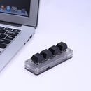 Red Switch RGB Macro Keyboard Knob 3 Key / 4 Key Programmable Mechanical Keypad