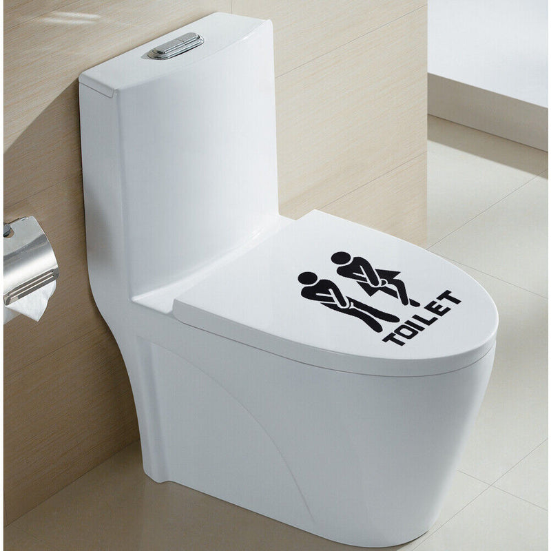 Removable Bathroom Door Wall Stickers Man Woman Toilet Sign Paste Newly