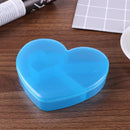 5 Slots Herz Form Kunststoff Storage Box Mode Frauen Make-up Home Living Veranst