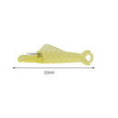 3pcs Fish Type Auto Needle Threader Plastic Quick Needle Inserter (Yellow)