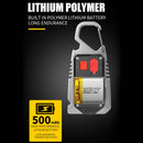 COB LED Mini Keychain Flashlight Torch 7 Modes Waterproof Camping Survival Light