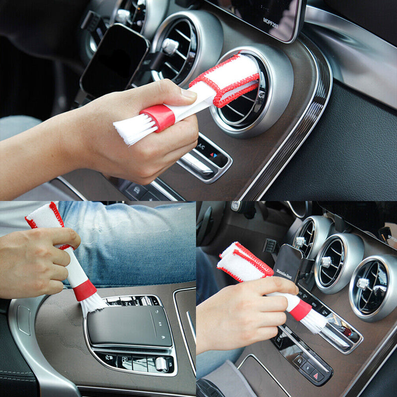 Microfiber Car Vehicle AC Vent Cleaning Brush Home Window Blind Keyboard Cleaner