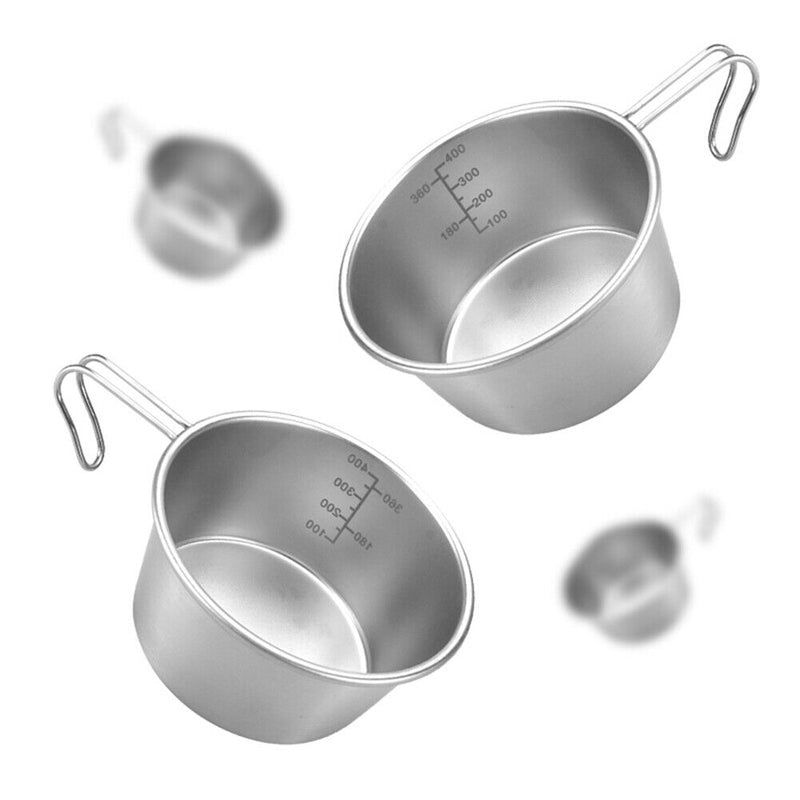 Stainless Steel Bowl Bowl Convenient for Outdoor Camping Backpack Bowl