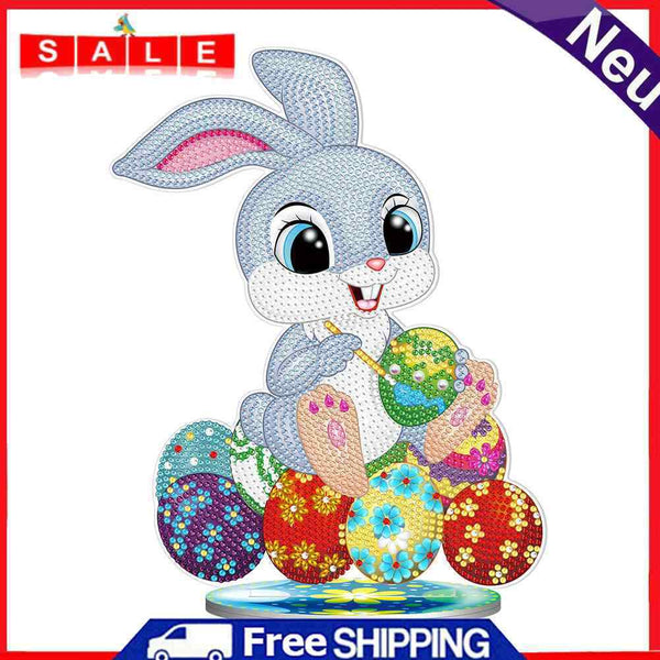5D Diamond Painting Ornament DIY Easter Rhinestone Mosaic Craft Home Decor Kit
