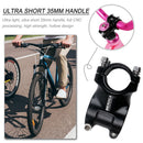 Folding Balance Bike Handlebar Stem 25.4x35mm Bicycle Short Stems (Black) Newly