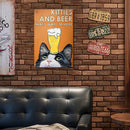 #A Fashion Artwork Retro Goods Unique Tin Painting Perfect Size for Bars Decorat