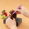 Needle Felting Handle Holder with 3 Needles Wool Embroidery DIY Tool(Pink) Newly