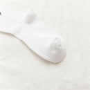 and White Hip-hop Women Moon Pattern Stockings Japanese Fashion Cotton  Socks