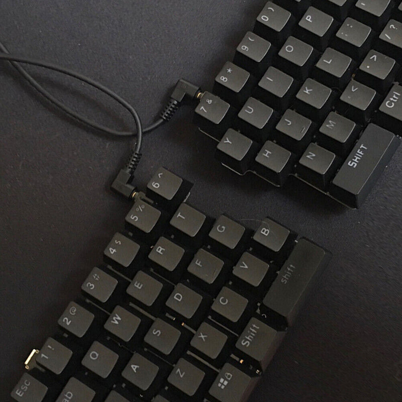 104pcs Universal Mechanical Keyboard Keycaps PC Bakclit Key Cap Set (Black)