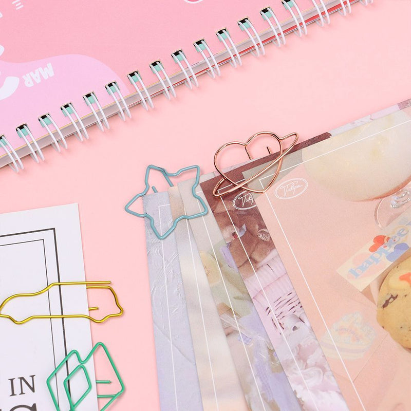 Desktop Storage Memo Notebook Stationery Paper Clips Binder Clip Bookmark