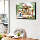 Full Embroidery Cross Stitch Set Needlework Kit 11CT Merry Go Round Artwork
