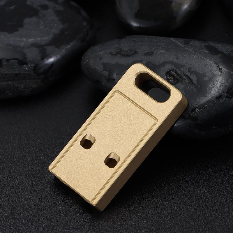 Double Pipe Whistle Emergency Multi Tool Keychain Cheerleading Survival Whistle