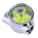 G1/4 5-Leaves Impeller Metal Water Flow Meter for PC Water Cooling System Newly