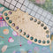 Wooden Carved Thread Organizer Board Plate Row Line Coils Embroidery Accessories